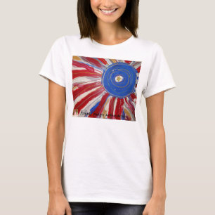 T-shirt "Étoile-a orné Sun de paillettes" par l'artiste