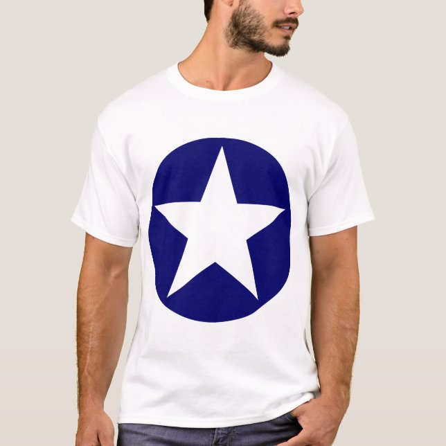 T-shirt Etoile cerclée - Bleu foncé (Devant)