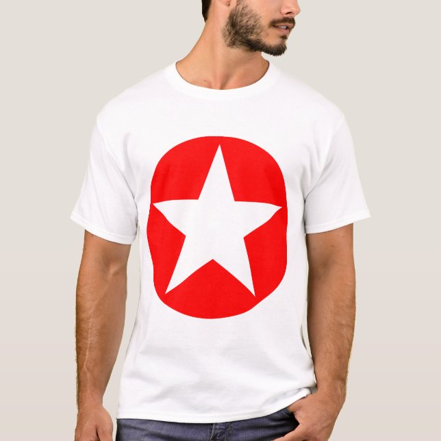T-shirt Étoile cerclée - Rouge (Devant)