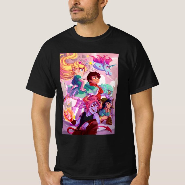T-shirt Étoile contre forces du mal drôle (Devant)