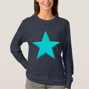 T-shirt Étoile - Cyan