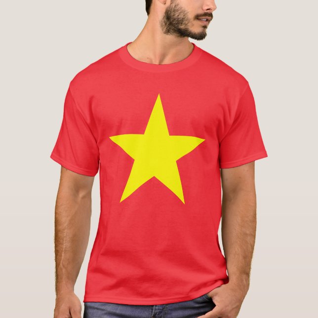 T-shirt Étoile de drapeau du Vietnam (Devant)