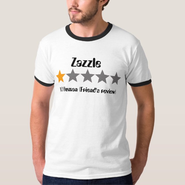 T-shirt Étoile de l'examen un de l'ami de Zazzle (Devant)