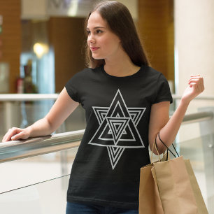 T-shirt Étoile de ligne croisée