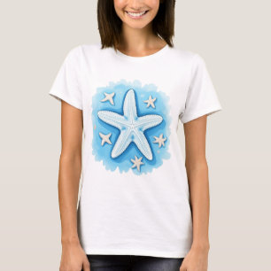 T-shirt Étoile de mer en bleu