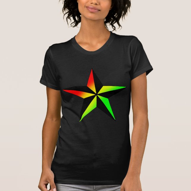 T-shirt Étoile de Rasta (Devant)