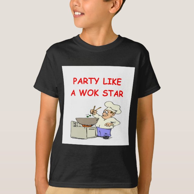 T-shirt étoile de wok (Devant)