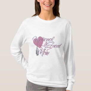 T-shirt Étoile du coeur N de maman de garde nationale