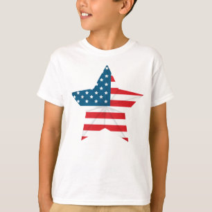 T-shirt Étoile du drapeau T-shirt-patriotique pour enfant
