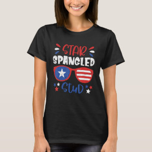 T-shirt Étoile Écrasée 4 juillet Équipement pour bébé