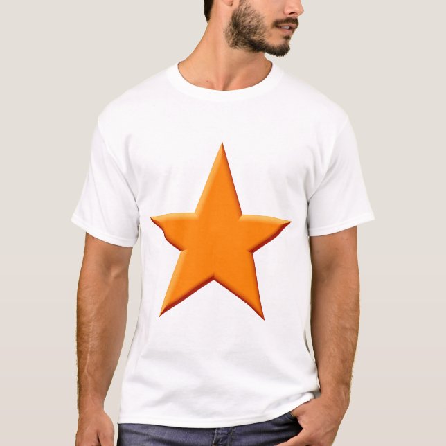 T-shirt Étoile - Orange (Devant)