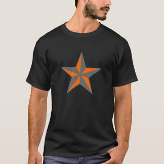 T-shirt Étoile Orange-Grise