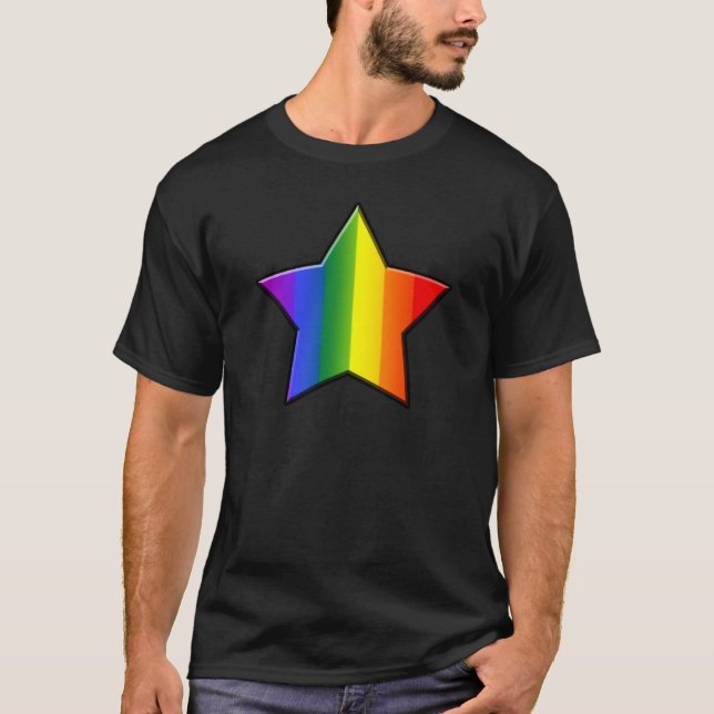 T-shirt Étoile superbe de LGBT (Devant)