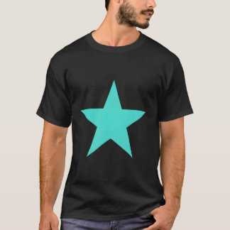 T-shirt Étoile Turquoise Sur Plusieurs Couleurs
