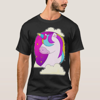 T-shirt Étoiles de licorne Nuages