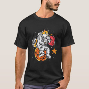 T-shirt Étoiles de pêche de Catronaut Chat astronaute Plan