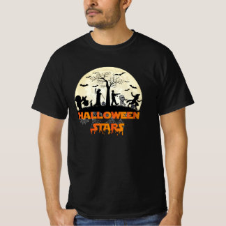T-shirt Étoiles d'Halloween 1 - Aliens célèbrent