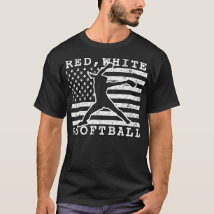 T-shirt Étoiles et grève pour toujours rapide Softball Ame