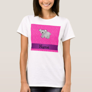 T-shirt Étoiles nommées personnalisées de rose d'ours d