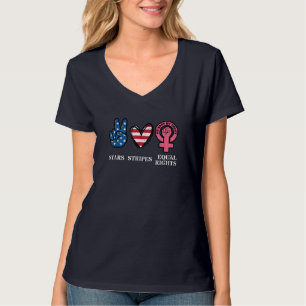 T-shirt Étoiles rayures et droits égaux 4 juillet Reprodui