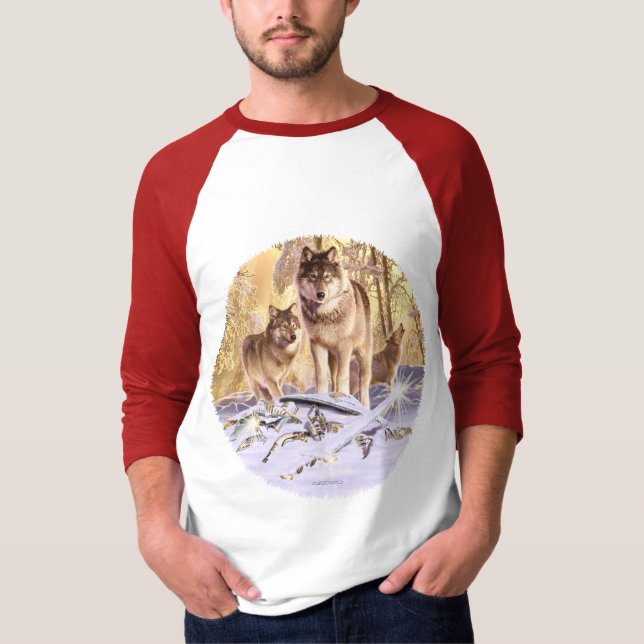 T-shirt "Étoiles sous la neige " (Devant)