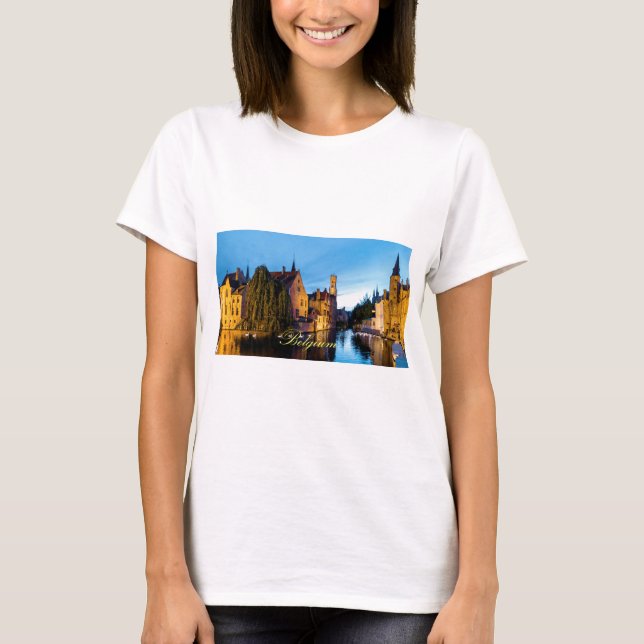 T-shirt Étonnant ! Bruges Belgique - Pro Photo (Devant)