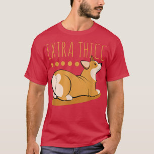 T-shirt Etra Thicc Funny Corgi Butt Pembroke Welsh Corgi D