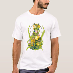 T-shirt Étrange coléoptère vert
