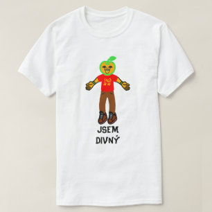 T-shirt Étrange personne et texte tchèque jsem divný