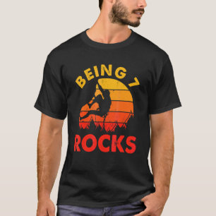 T-shirt Être 7 Rocks Retro Climber Anniversaire
