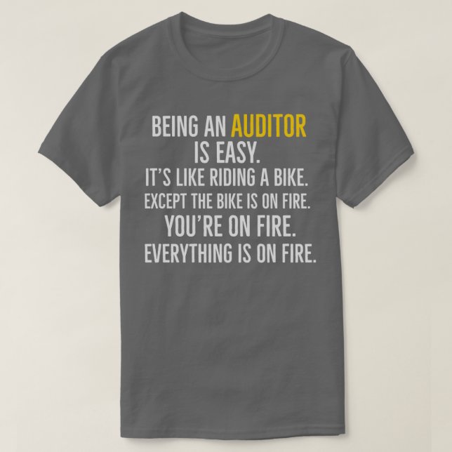 T-shirt Être Auditeur est facile (Design devant)