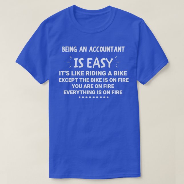 T-shirt Être comptable comptable comptable comptable compt (Design devant)