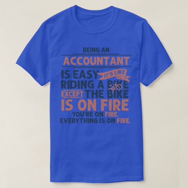 T-shirt Être comptable laisser un cadeau pour les hommes f (Design devant)
