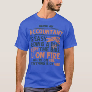 T-shirt Être comptable laisser un cadeau pour les hommes f