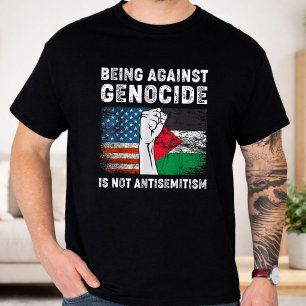 T-shirt Être contre le génocide n'est pas de l'antisémitis