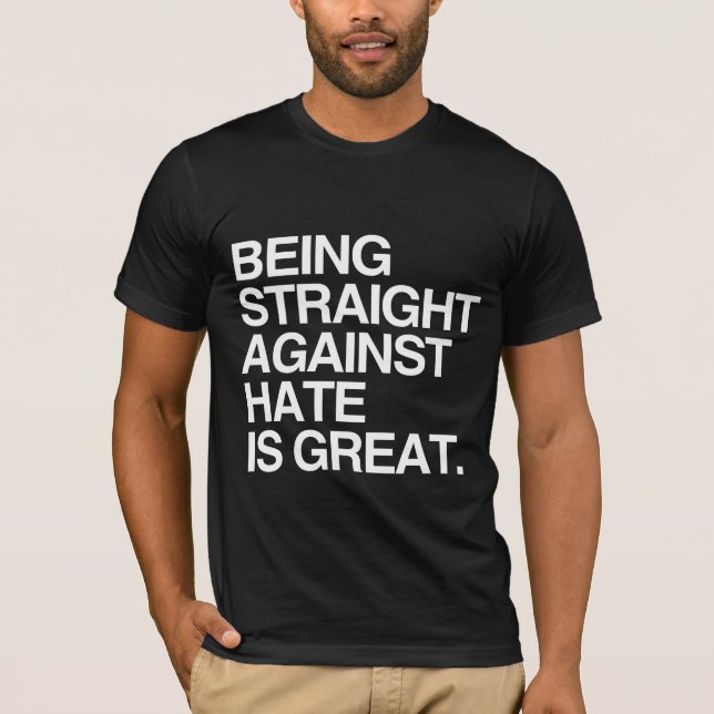 T-shirt ÊTRE DROIT CONTRE LA HAINE -.png (Devant)