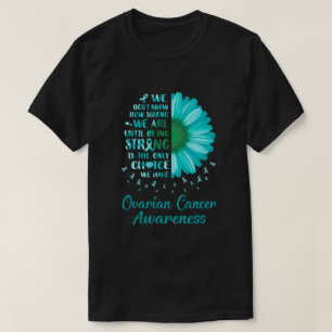 T-shirt Être forte Fleur de marais Turquoise Cancer de l'