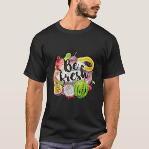 T-shirt Etre frais végétalien Fruit Marché de fermier vég