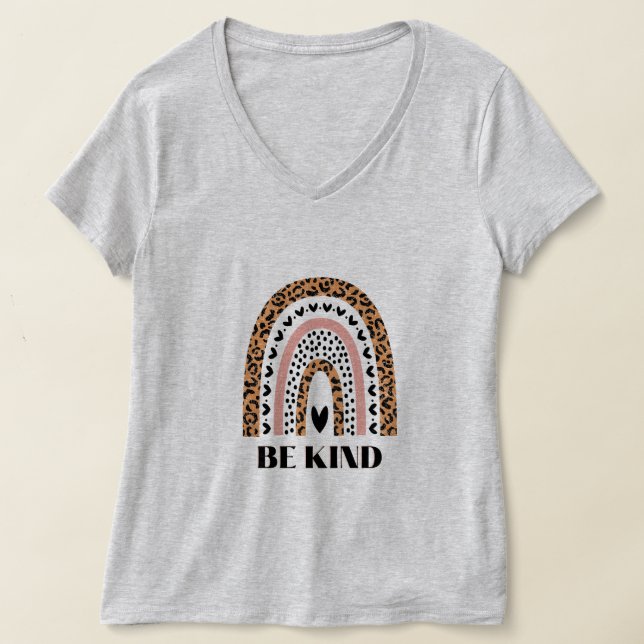 T-shirt être gentil arc-en-ciel (Poser)