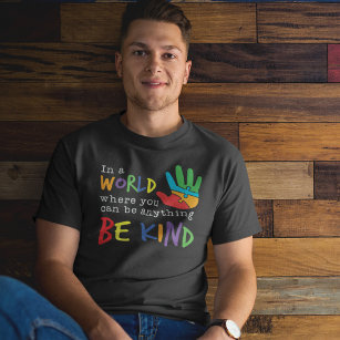 T-shirt Être Gentil Dans Un Monde Autisme Papa Sensibilisa