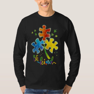 T-shirt Être gentil Puzzle Pièce Sensibilisation sur l'aut