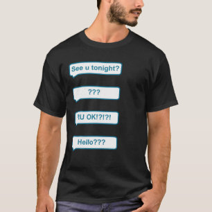 T-shirt Être Ghost Texte Costume d'Halloween
