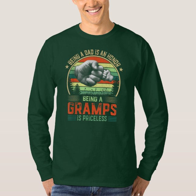 T-shirt Être Gramps est une Fête des pères drôle inestimab (Devant)