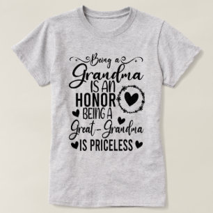 T-shirt Être Grand-Mère Est Un Honneur Être Grand-Mère
