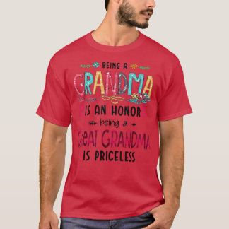T-shirt Être Grand-Mère Est Un Honneur Être Grand-Mère Est