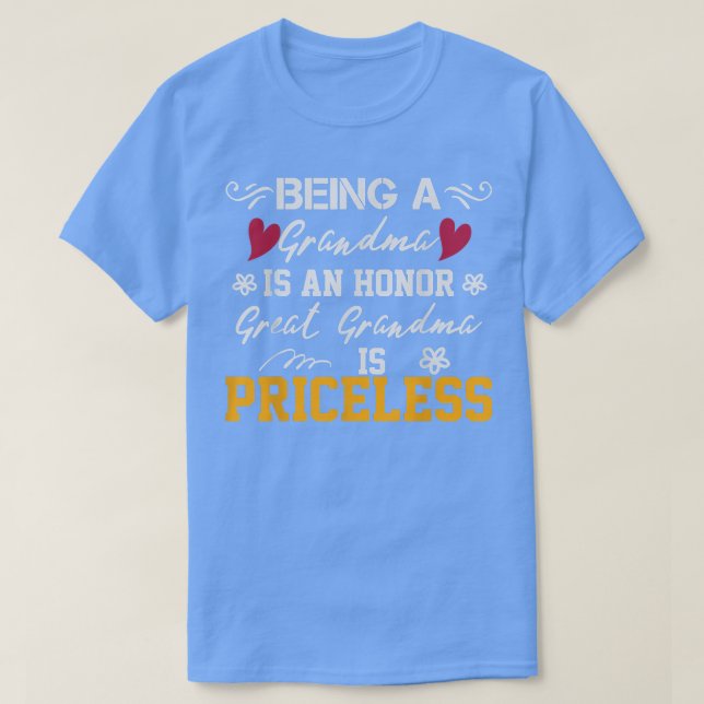 T-shirt Être Grand-Mère Est Un Honneur Être Grand-Mère Est (Design devant)