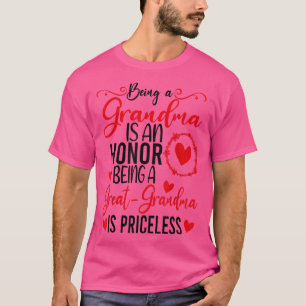 T-shirt Être Grand-Mère Est Un Honneur Être Grand-Mère Est