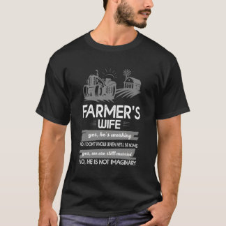 T-shirt Être L'Épouse D'Un Agriculteur Pour Faire Fier La