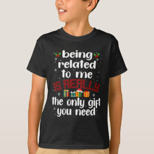 T-shirt Etre Lié À Moi Drôle Noël Famille Xmas Pa