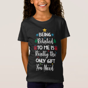 T-Shirt Être lié à moi n'est présent que ce Noël Fami